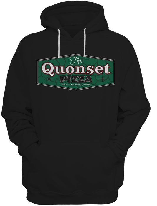 Quonset Logo/ Black - Hoodie